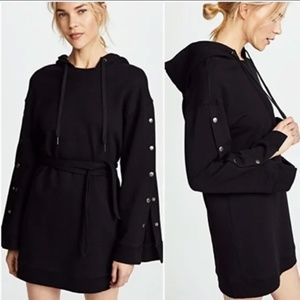 Pam and Gela Hoodie belted sweatshirt dress